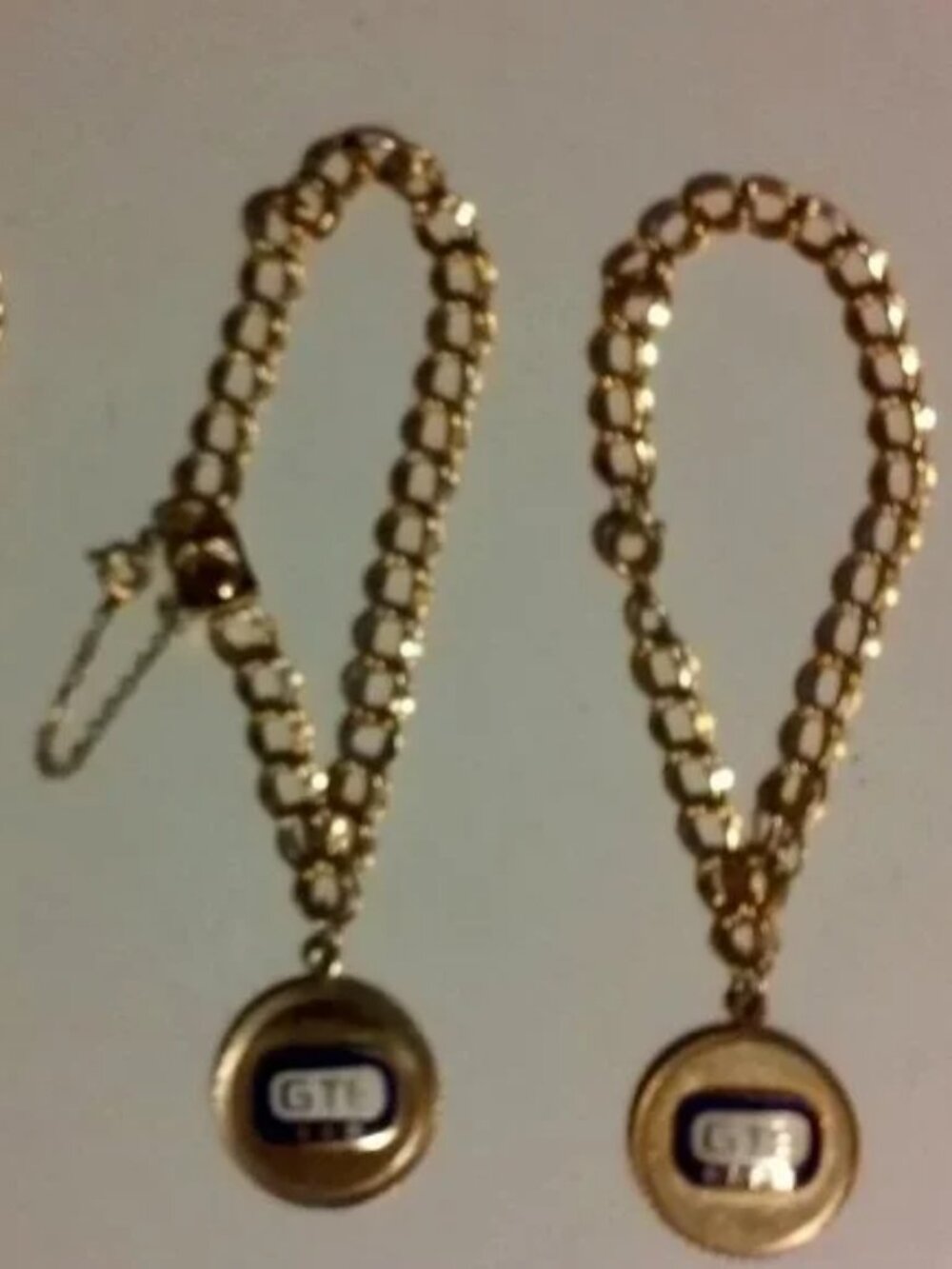 Collectable Charm Bracelets Necklace General Tel Gold Jewelry 3 Pieces 1 Diamond